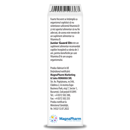 Vitamina D3 Junior Guard, 10 ml, Elantis 576158
