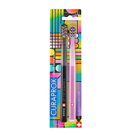 Set periuta de dinti 5460 ultra soft Duo 80's, 2 bucati, Curaprox
