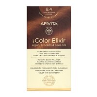 Vopsea de par My Color Elixir, Light Blonde Copper N8.4, 155 ml, Apivita