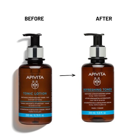 Lotiune tonica calmanta 2 in 1 Refreshing Toner, 200 ml, Apivita 742250
