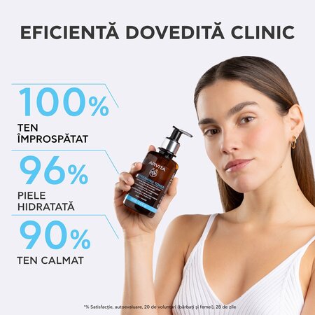 Lotiune tonica calmanta 2 in 1 Refreshing Toner, 200 ml, Apivita 742252