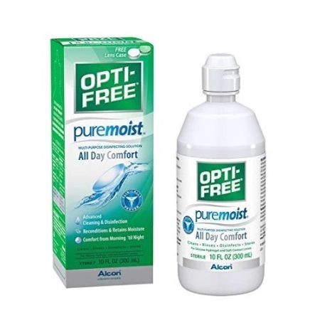 Solutie dezinfectanta multifunctionala - Opti-Free Pure Moist, 300 ml, Alcon