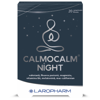 Calmocalm night, 20 comprimate filmate, Laropharm