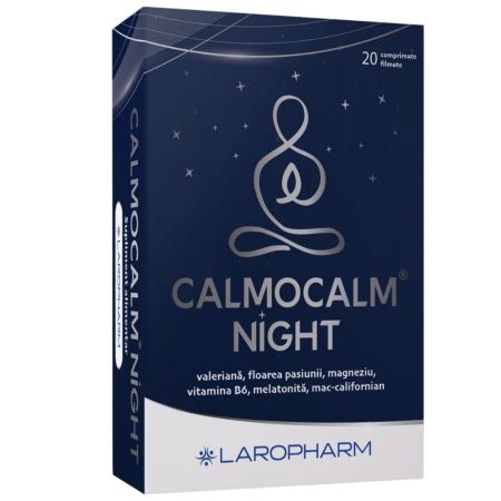 Calmocalm night, 20 comprimate filmate, Laropharm