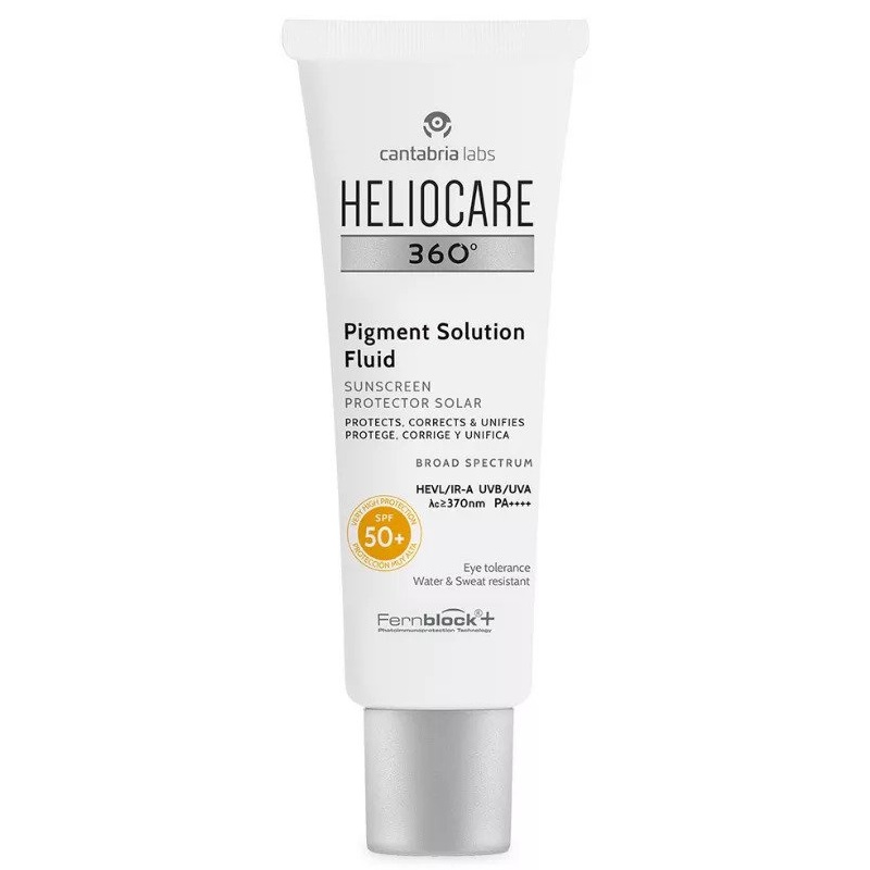 Fluid de protectie solara impotriva hiperpigmentării Heliocare Pigment Solution SPF50+, 50 ml, Cantabria Labs