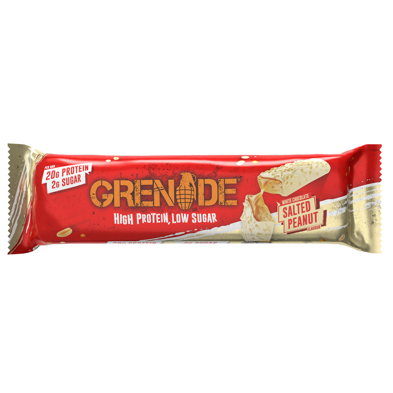 Protein Bar White Chocolate Salted Peanut Carb Killa, 60 g, Grenade