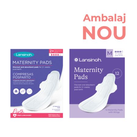 Tampoane postnatale ultra absorbante pentru saptamana 2+, Medium, 12 bucati, Lansinoh 677552