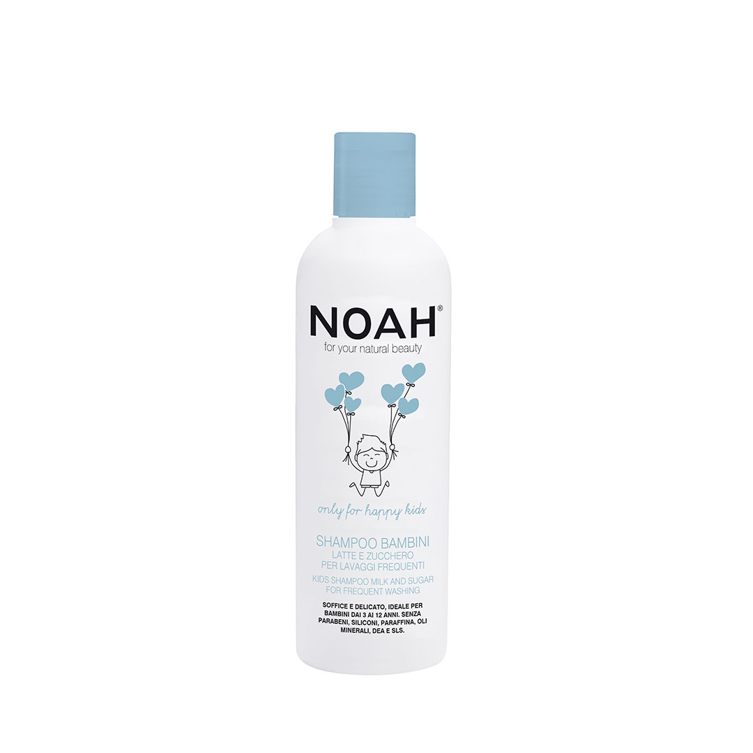 Sampon cu lapte & zahar pentru spalare frecventa pentru copii, 250 ml, Noah