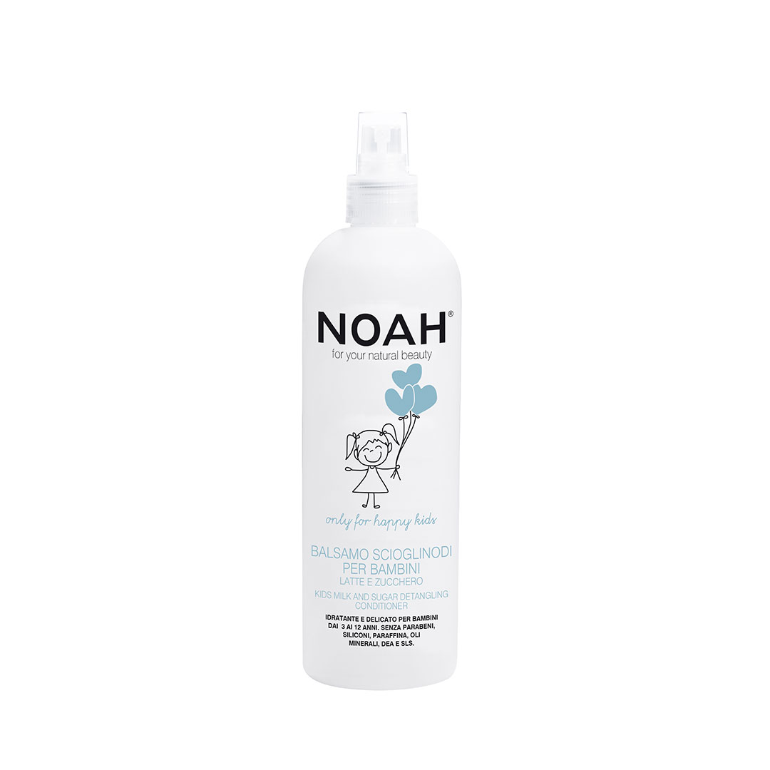 Balsam spray pentru descurcarea parului cu lapte si zahar pentru copii, 250 ml, Noah