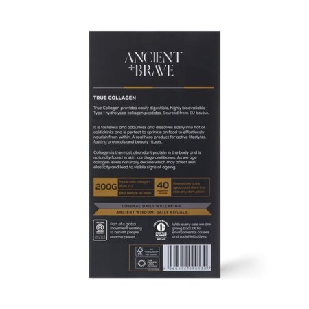 Pudra de colagen hidrolizat True Collagen, 200 g, Ancient and Brave 753245