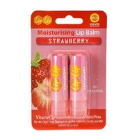 Balsam de buze cu SPF 15 cu aroma de capsuni Lip Lip, 2 bucati, Karaver