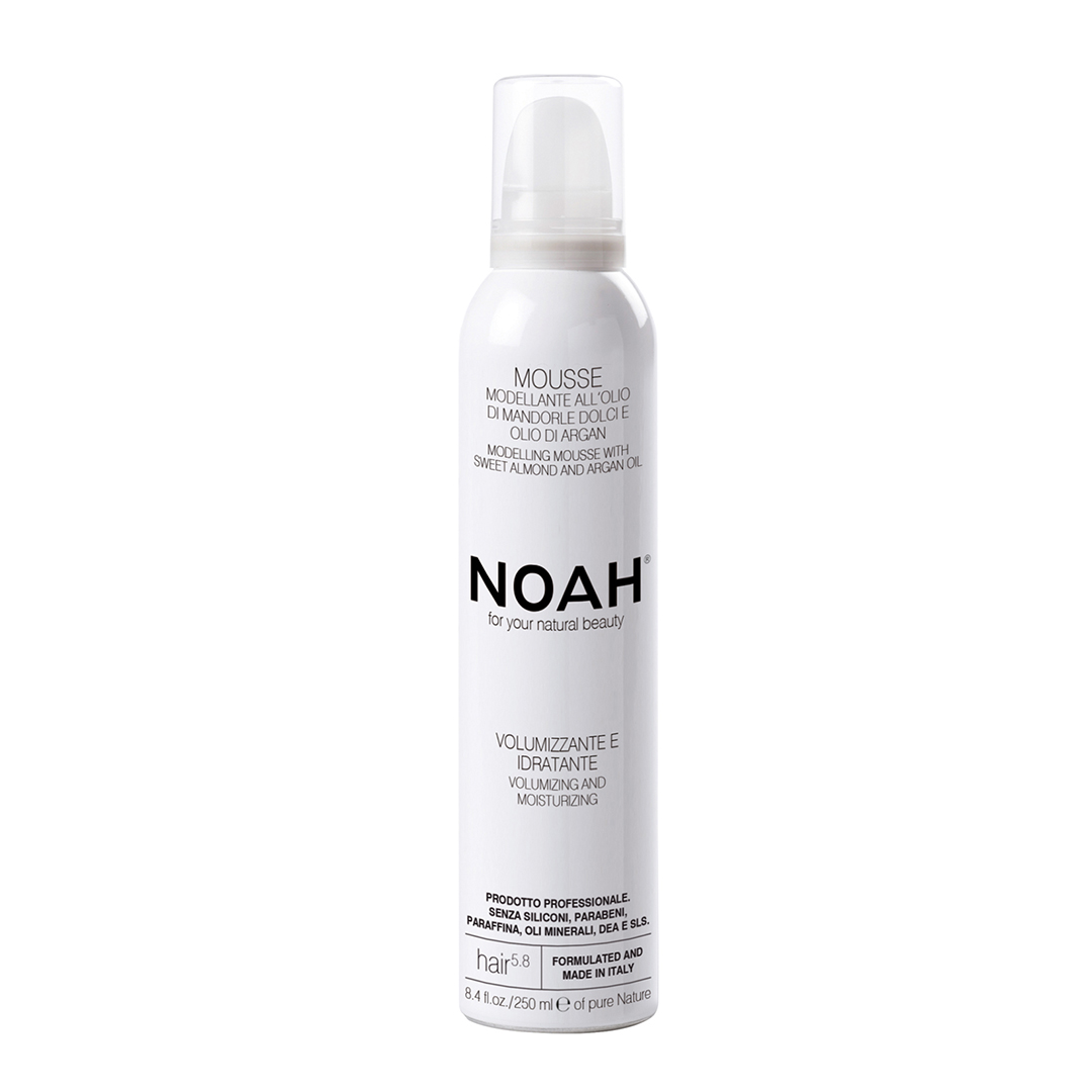 Spuma naturala modelatoare pentru par, cu ulei de argan, 250 ml, Noah