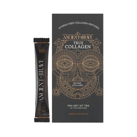 Pudra de colagen hidrolizat True Collagen, 15 plicuri, Ancient and Brave 753227