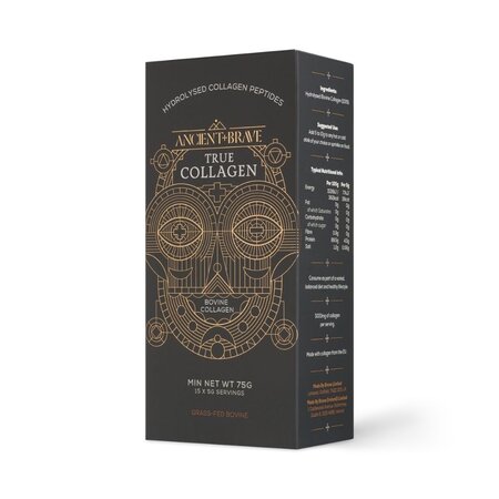 Pudra de colagen hidrolizat True Collagen, 15 plicuri, Ancient and Brave 753228