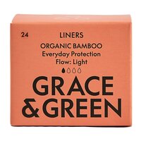 Absorbante zilnice din bambus organic, 24 bucati, Grace and Green