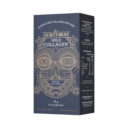 Colagen marin hidrolizat Wild Collagen, 15 plicuri, Ancient and Brave 752606