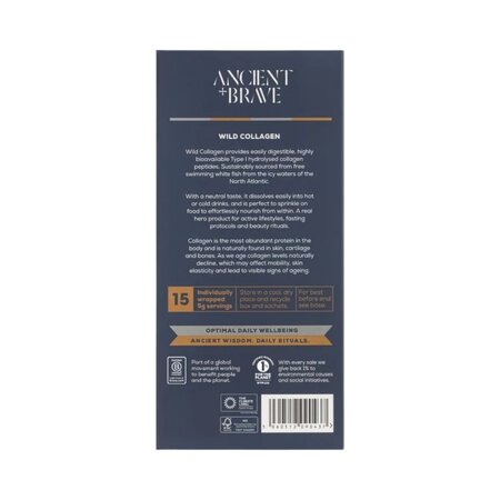 Colagen marin hidrolizat Wild Collagen, 15 plicuri, Ancient and Brave 752608