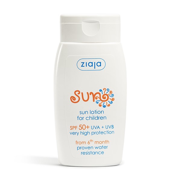 Lotiune pentru protectie solara copii, SPF 50+, 6 luni+, 125 ml, Ziaja Sun