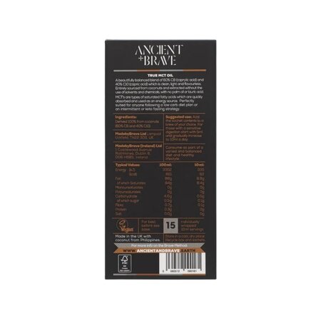 Ulei True MCT, 15 plicuri, Ancient and Brave 753476