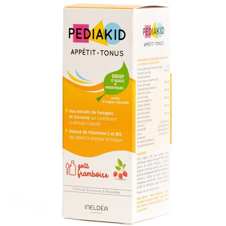 Sirop cu gust de zmeura Appetit Tonus, 125 ml, Pediakid 721540