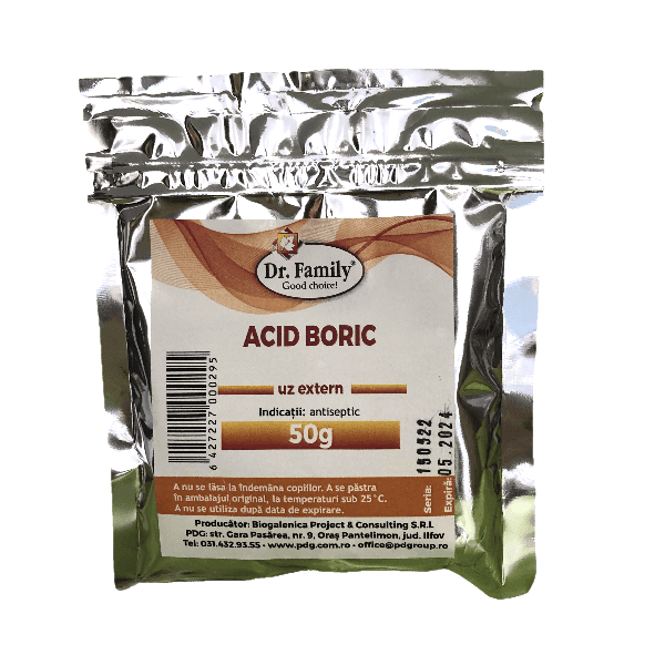 Acid Boric, 50 g, Dr. Family