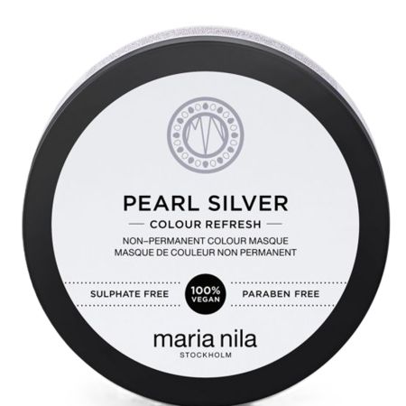 Masca de par nuantatoare Pearl Silver Colour Refresh, 100 ml, Maria Nila 651038
