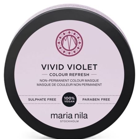 Masca de par nuantatoare Vivid Violet Colour Refresh, 100 ml, Maria Nila 651034
