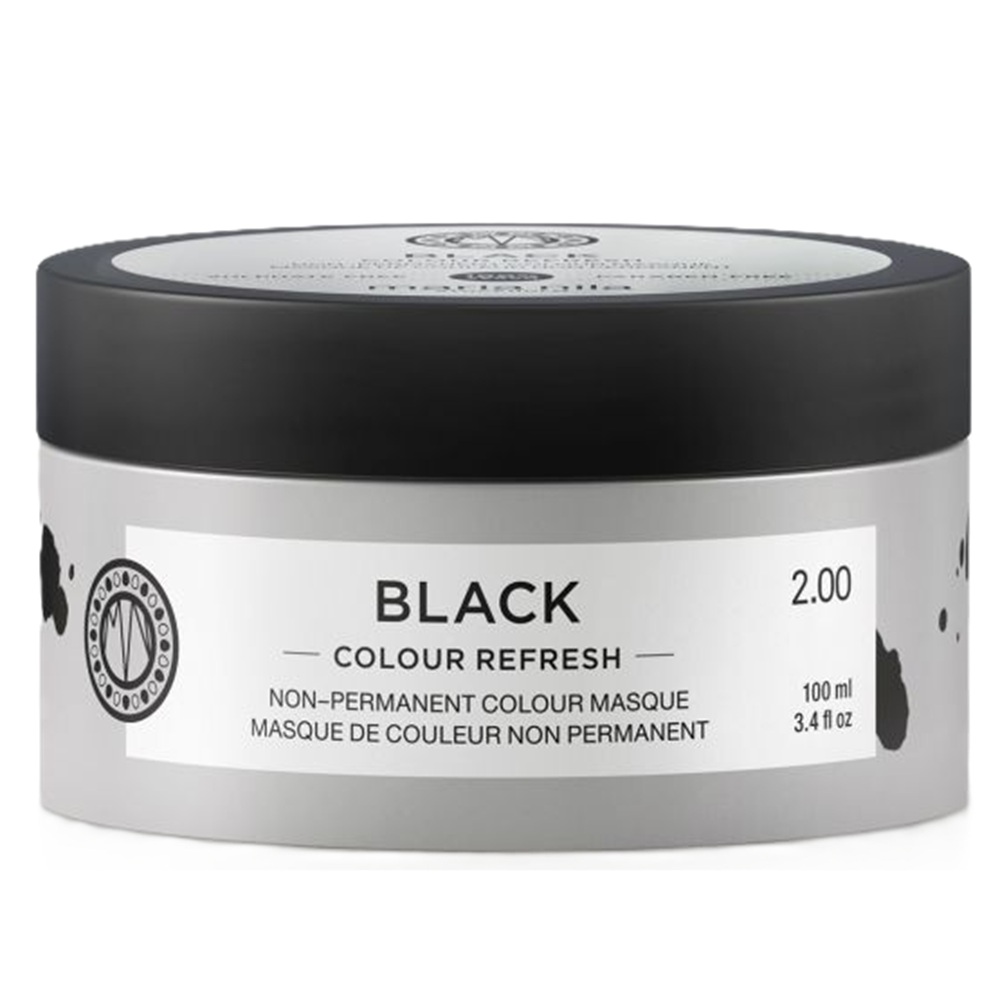 Masca de par nuantatoare Black Colour Refresh, 100 ml, Maria Nila