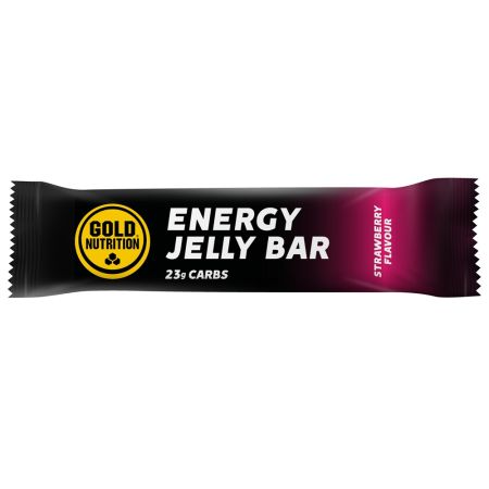 Jeleu energizant cu aroma de capsuni Jelly Bar, 30 g, Gold Nutrition