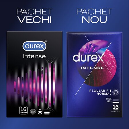 Prezervative stimulatoare Intense, 16 bucati, Durex 606765