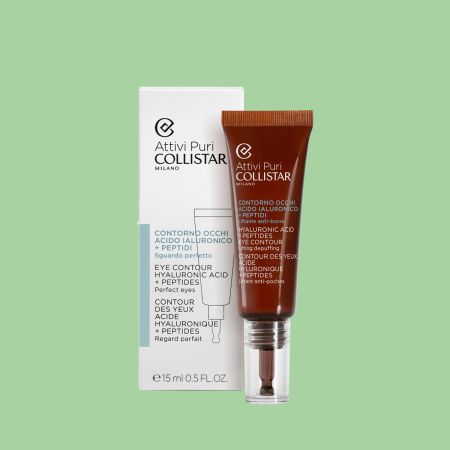 Serum pentru conturul ochilor cu acid hialuronic + peptide Attivi Puri, 15 ml, Collistar 665312