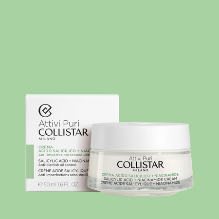 Crema de fata cu acid salicilic + niacinamide, Attivi Puri, 50 ml, Collistar 665482