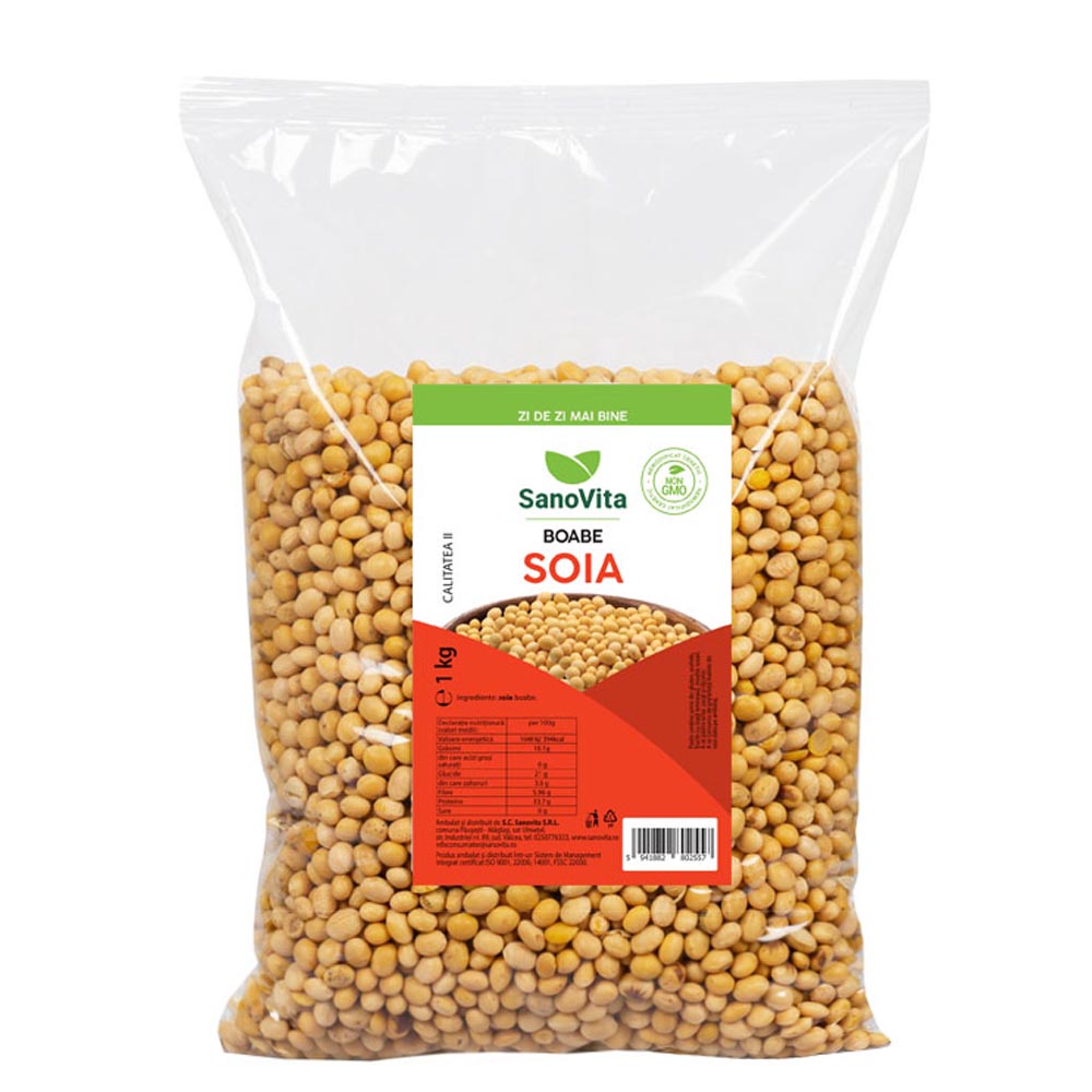 Soia boabe, 1000 g, Sano Vita