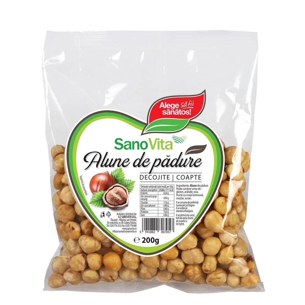 Alune de padure, 200 g, Sano Vita