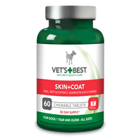 Supliment pentru blana si piele Skin and Coat, 60 tablete, Vets Best