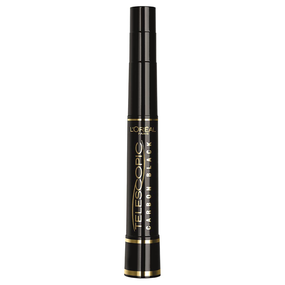 Mascara pentru alungire extrema Telescopic Carbon Black, 8 ml, LOreal