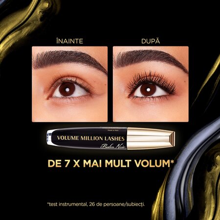 Mascara pentru volum si alungire Volume Million Lashes Balm Noir, 8.9 ml, LOreal 555483
