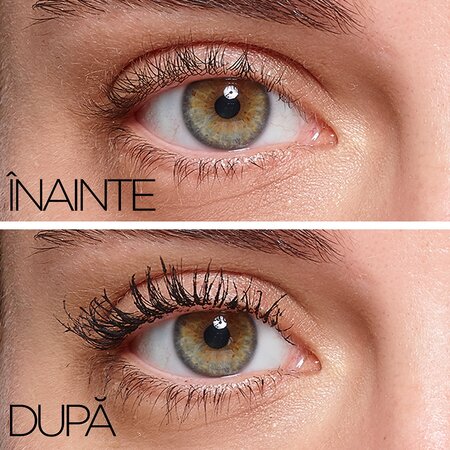Mascara pentru volum Mega Volume Collagene Extra Black 24h, 9 ml, L'Oreal Paris 555494