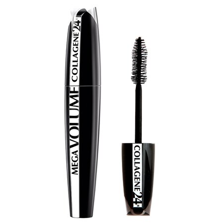 Mascara pentru volum Mega Volume Collagene Extra Black 24h, 9 ml, L'Oreal Paris 555495