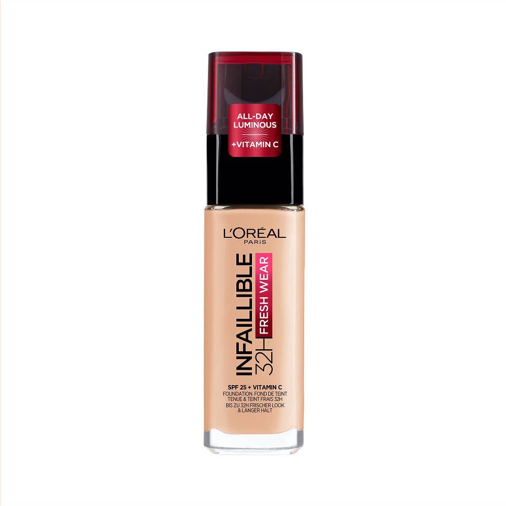 Fond de ten Infaillible 32H Fresh Wear 180 Rose Sand SPF25, 30 ml, LOreal