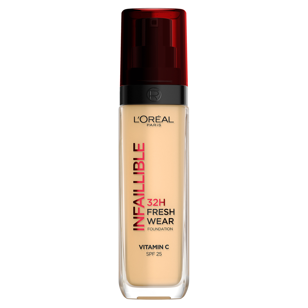 Fond de ten rezistent la transfer cu SPF 25 Nuanta 120 Infaillible 32H Fresh Wear, 30 ml, LOreal