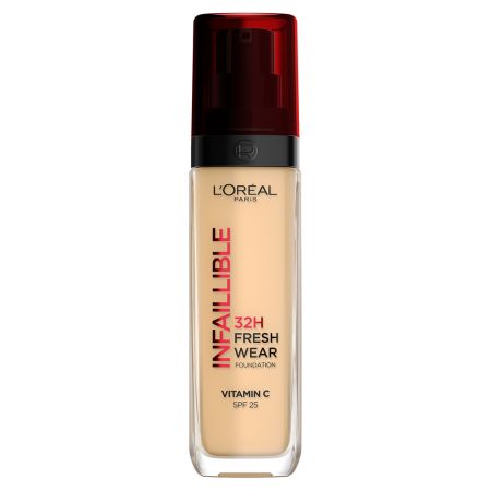 Fond de ten rezistent la transfer cu SPF 25 Nuanta 130 Infaillible 32H Fresh Wear, 30 ml, LOreal