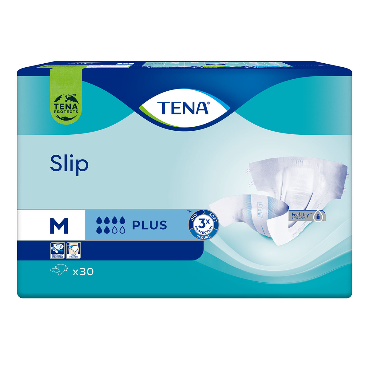 Scutece pentru adulti Slip Plus, Medium, 30 bucati, Tena