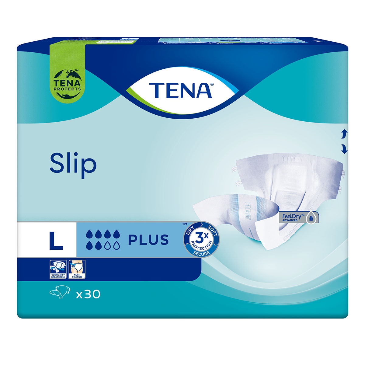 Scutece pentru adulti Slip Plus, Large, 30 bucati, Tena