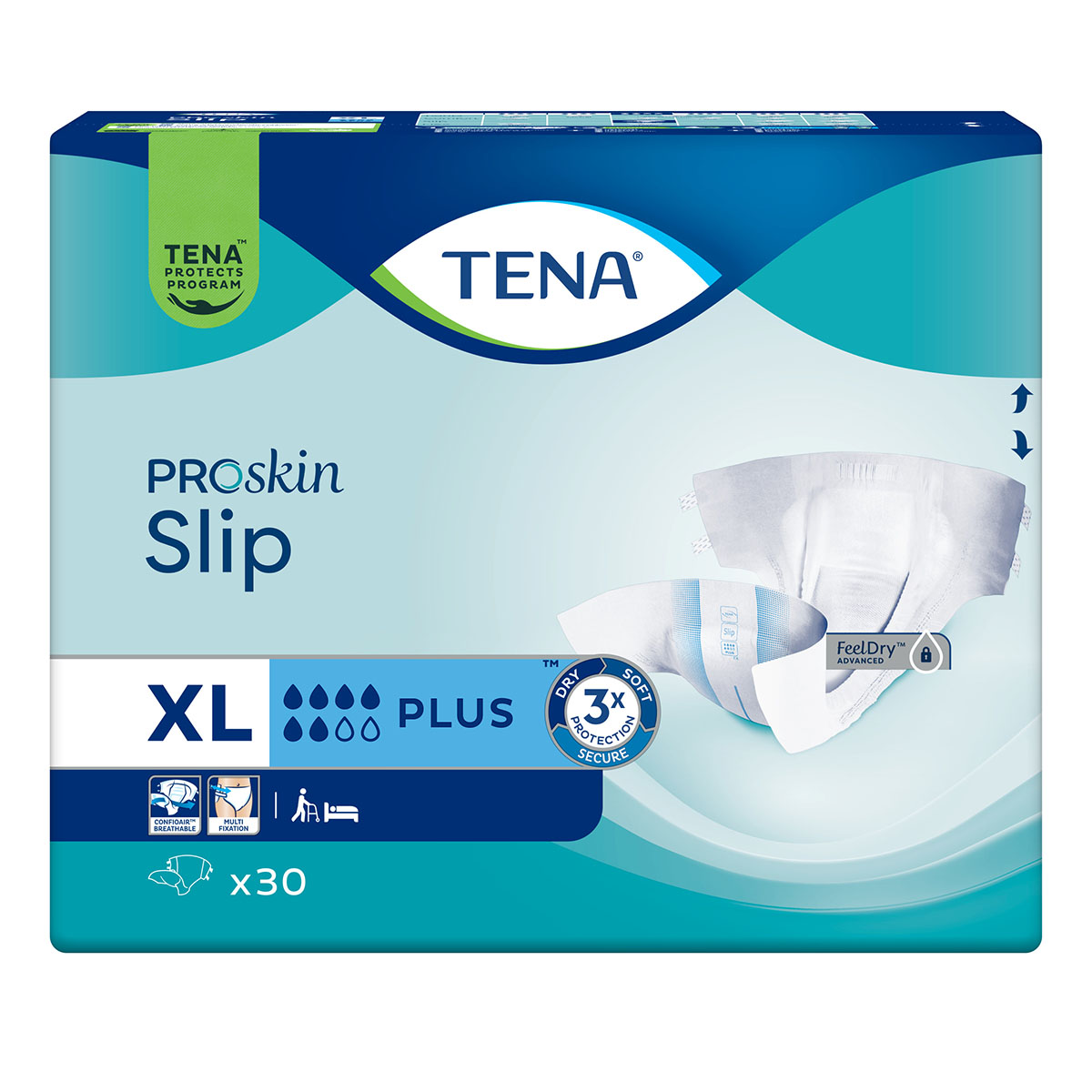 Scutece pentru adulti Slip Plus, Extra Large, 30 bucati, Tena