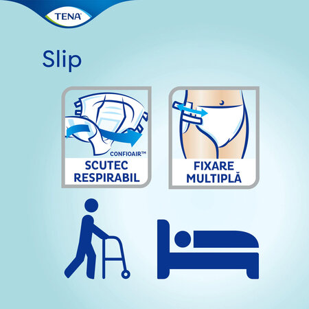 Scutece pentru adulti Slip Super, Medium 70-120 cm, 30 bucati, Tena 620438