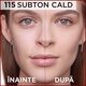 Fond de ten mat cu SPF 25 Infaillible 32H Matte Cover, 115 Warm Undertone, 30 ml, LOreal 555398