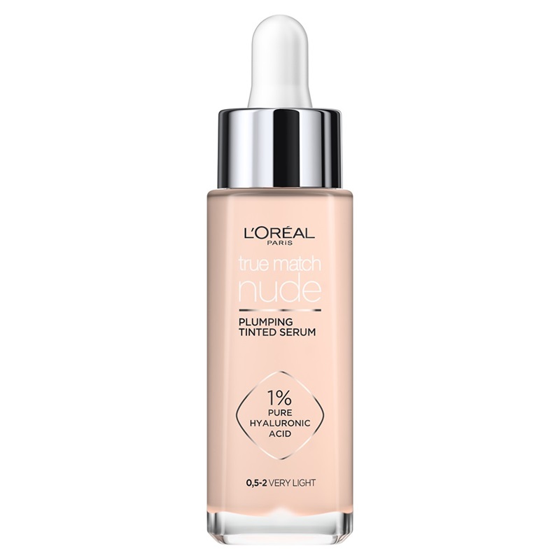 Serum redensificator infuzat cu pigmenti True Match Nude 0,5-2 Very Light, 30 ml, LOreal