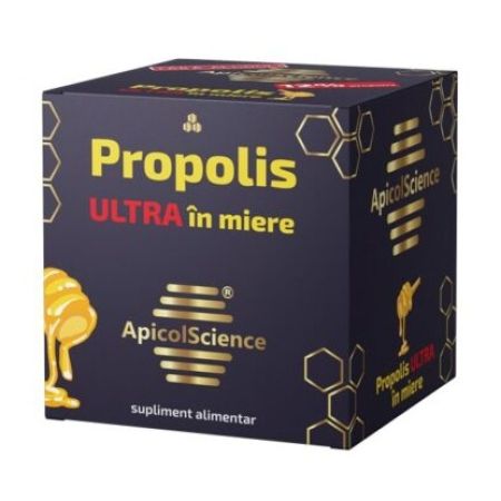 Propolis Ultra in miere, 100 ml, Apicolscience