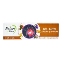 Gel Aktiv curcuma si brusture, 135 ml, Natura Plant